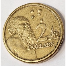 AUSTRALIA 1988 . TWO 2 DOLLARS COIN . MULE . FIVE 5 CENT OBVERSE